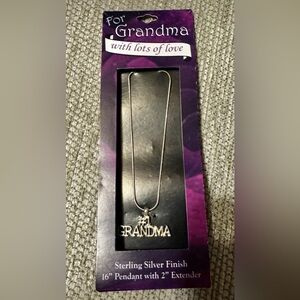 #1 Grandmother Sterling Silver Finish Pendent Necklace